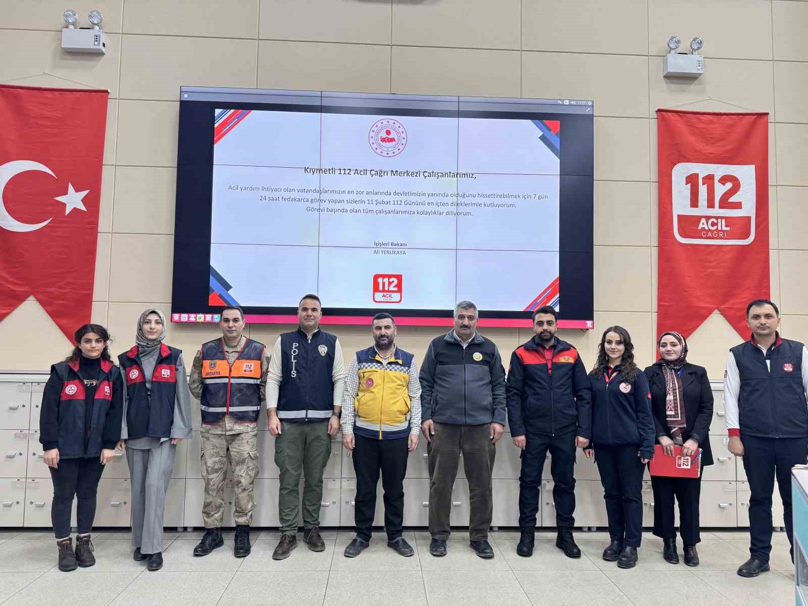 Ağrı 112 Acil Çağrı Merkezi 2024’te 141 bin vakaya yardım sağladı