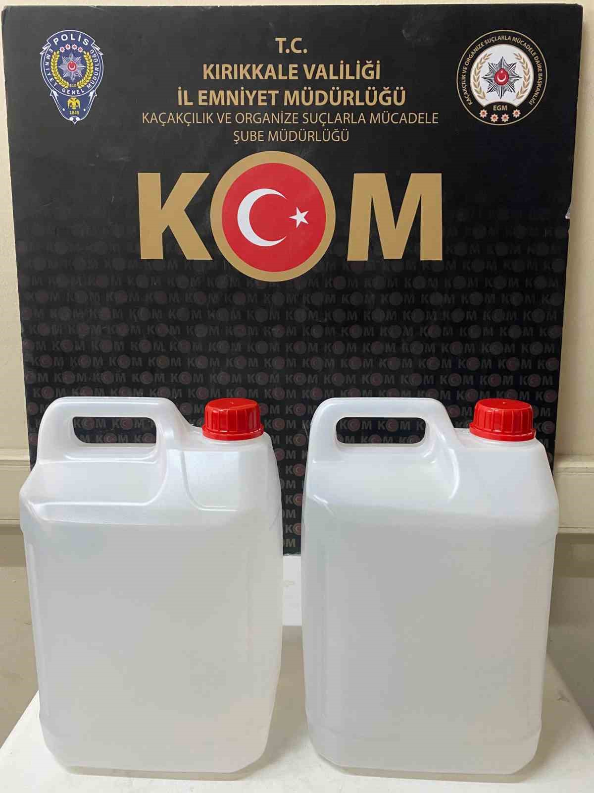 Kırıkkale’de kaçak alkol operasyonu: 1 gözaltı