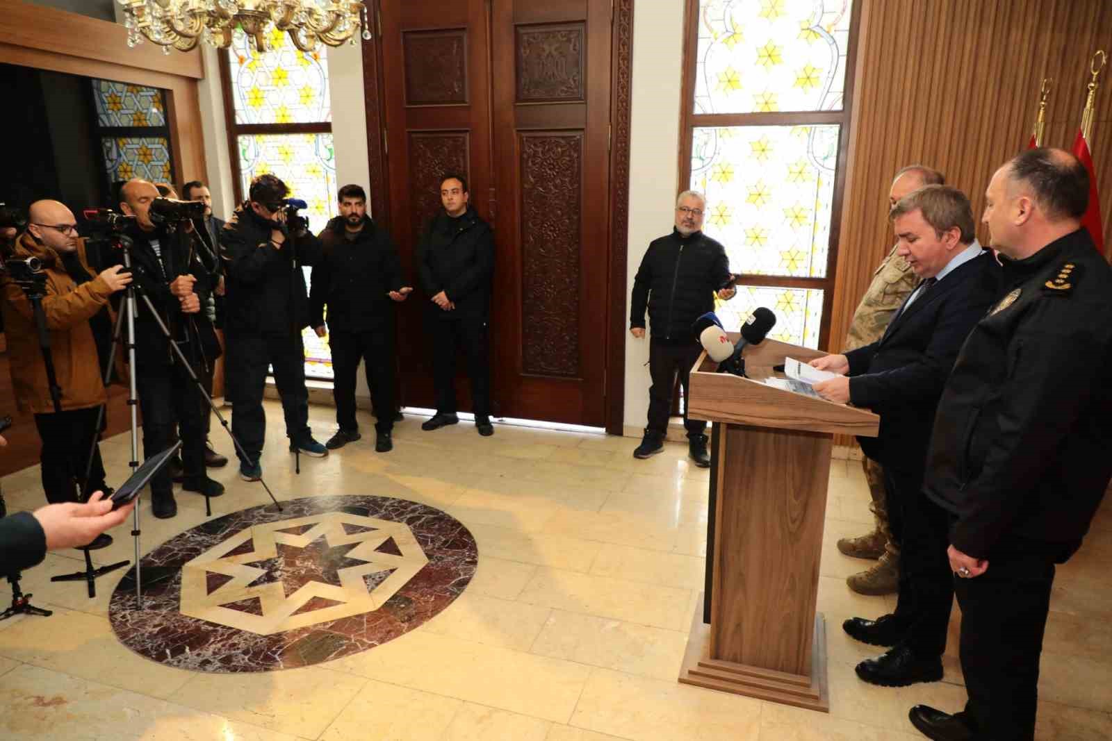 Vali Aydoğdu, 2025 yılı Ocak ayına ait g&uuml;venlik verilerini kamuoyuyla paylaştı
