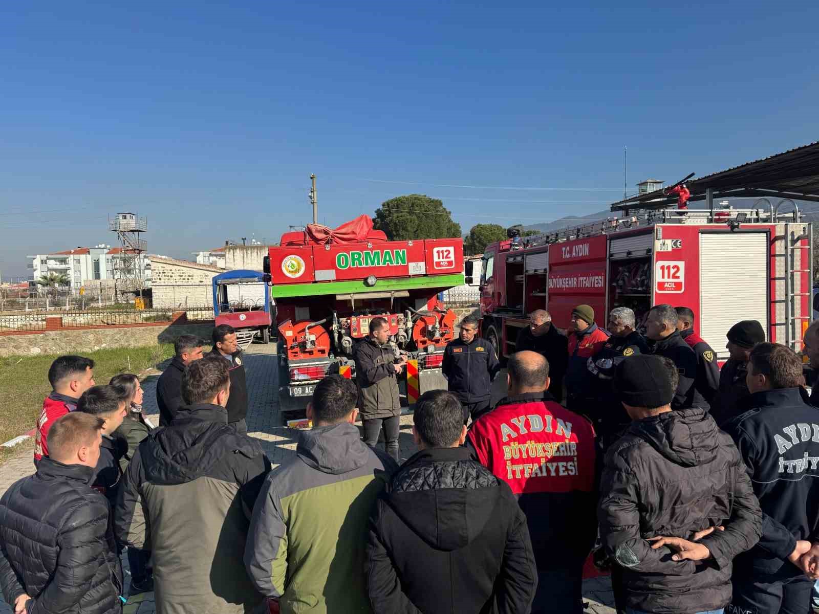 Çine’de orman yangınlarına müdahale için eğitim programı düzenlendi
