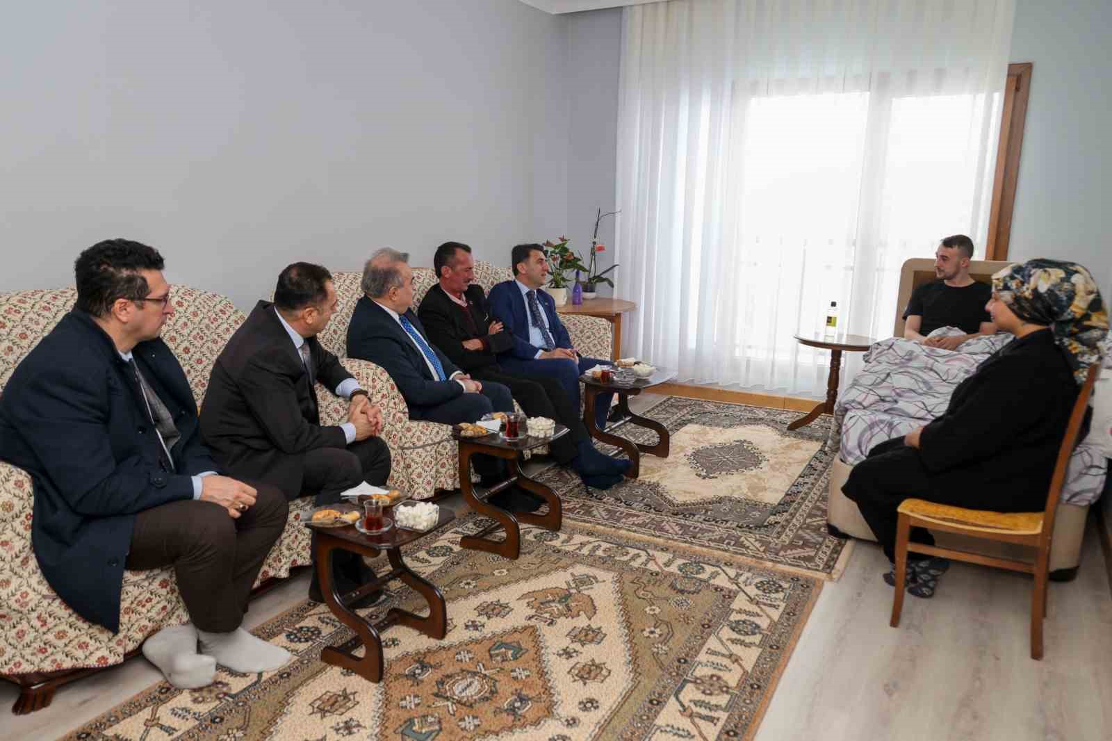 2024 yılında gazi olan Aydın&rsquo;a anlamlı ziyaret
