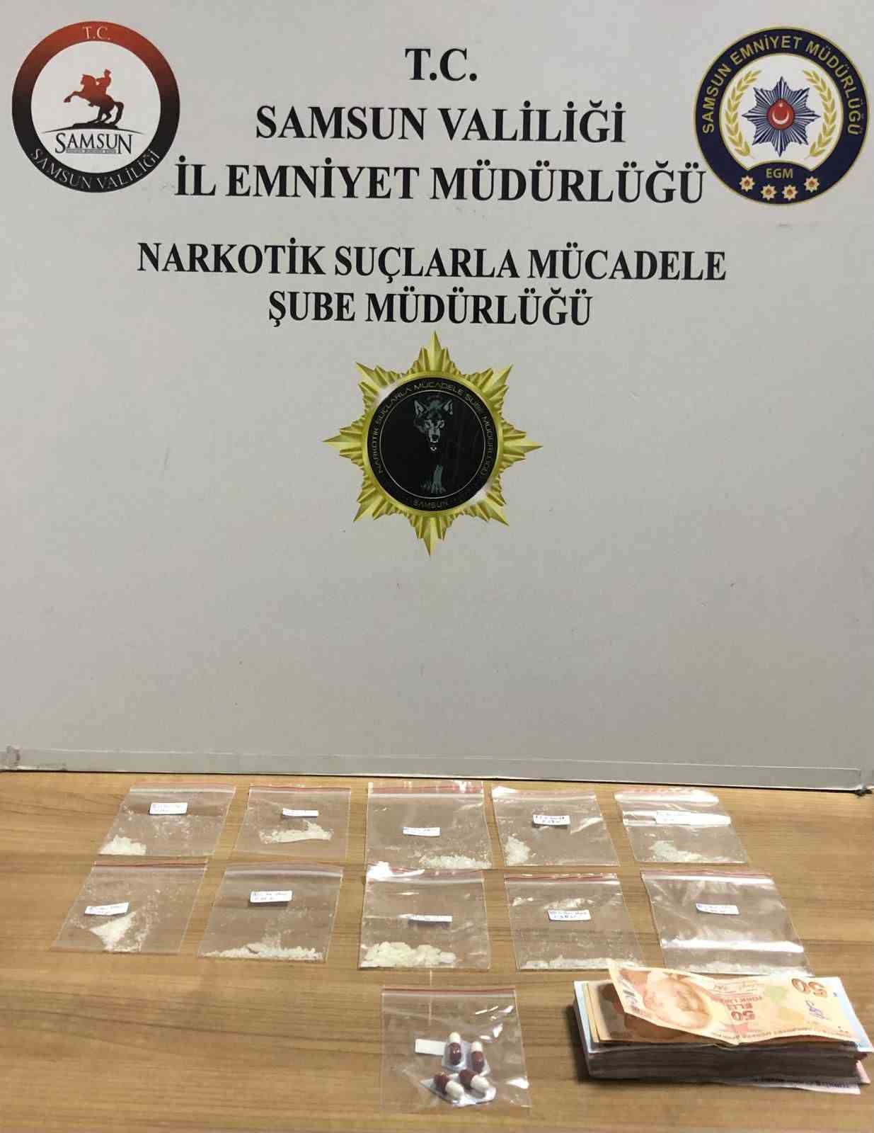 Samsun’da uyuşturucu operasyonu: 1 gözaltı
