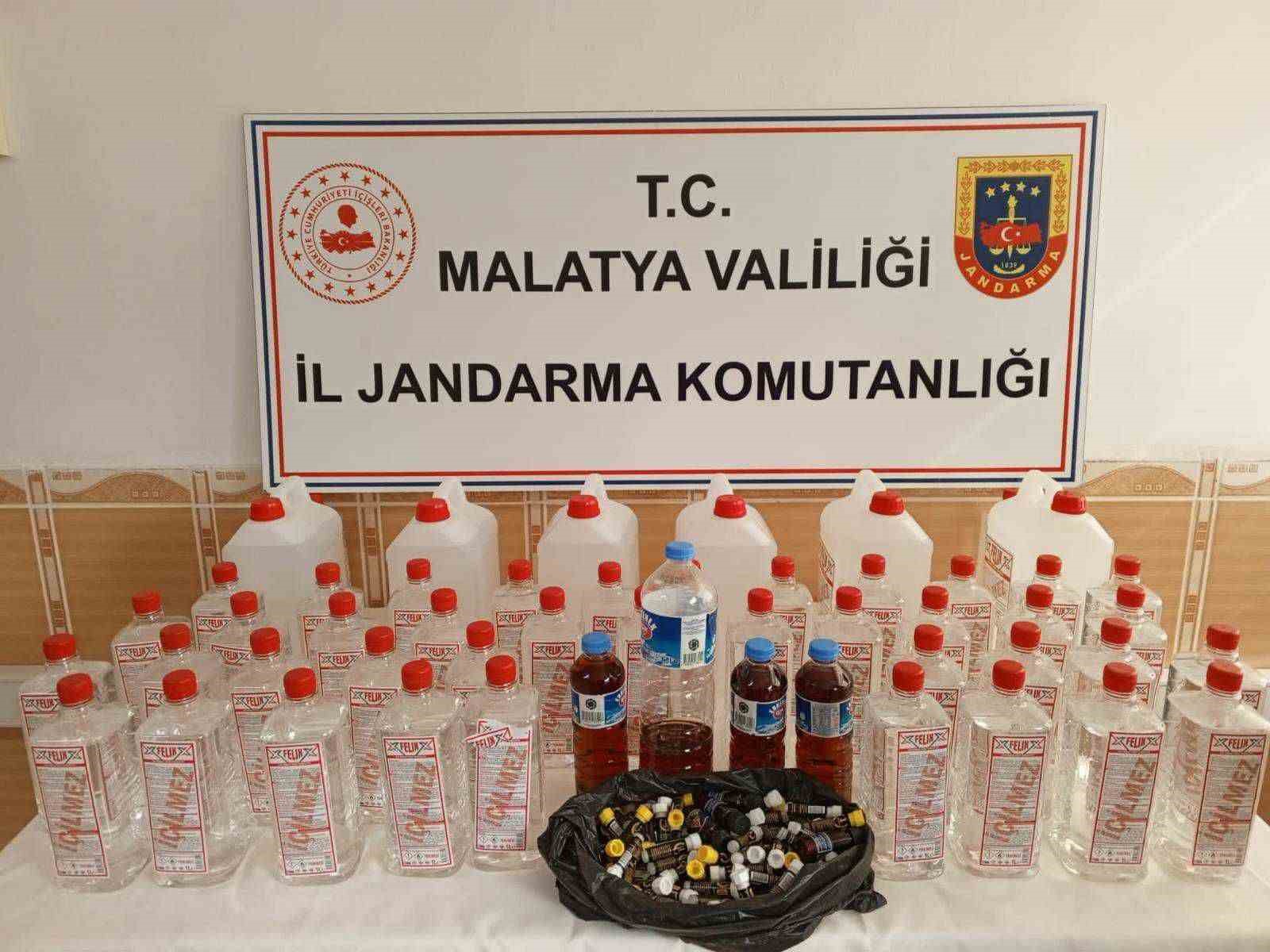 Malatya’da sahte alkol operasyonu