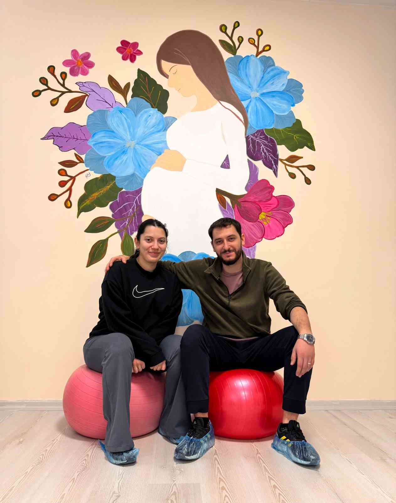 Anne ve baba adayları eşli gebe okulunda eğitim alıyor