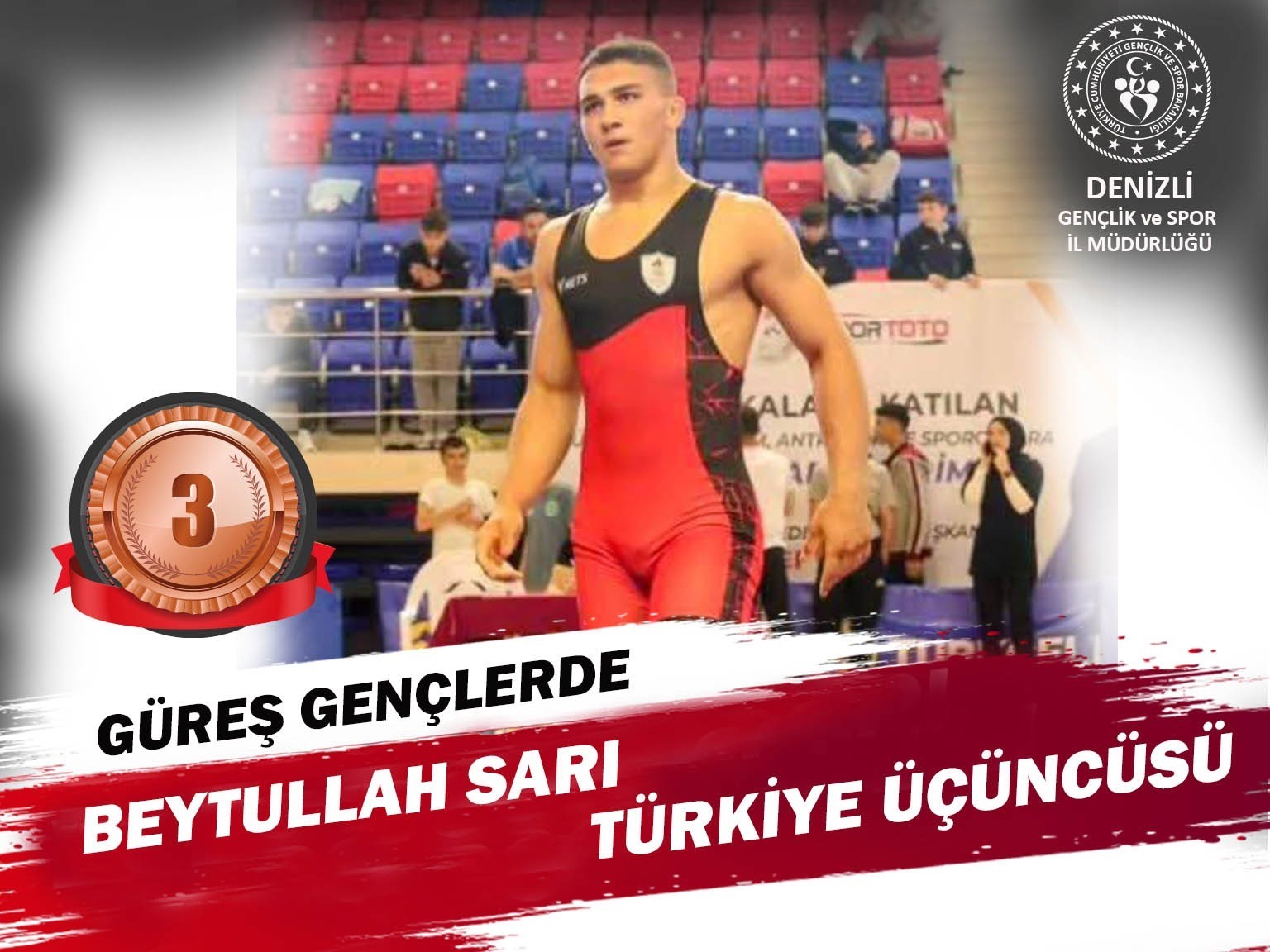 Kazada yaralanıp ailesini kaybeden güreşçi Beytullah Sarı’dan muhteşem dönüş