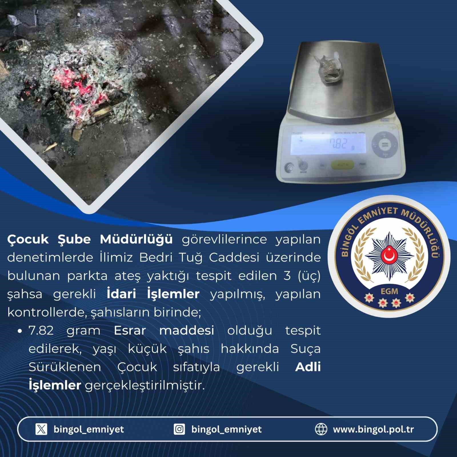 Bingöl’de uyuşturucu madde ele geçirildi