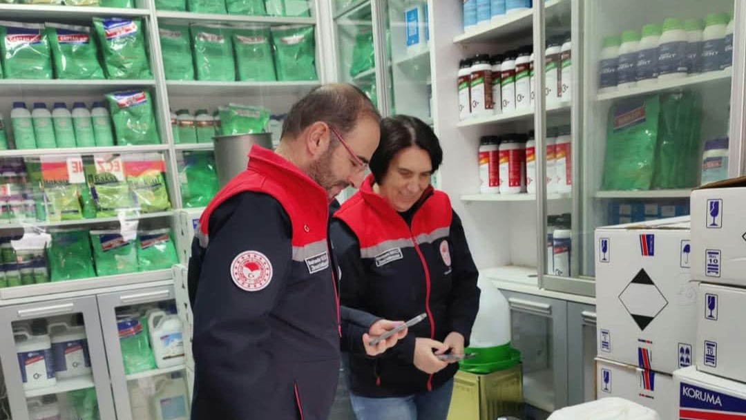 Bozkır’da gübre bayileri denetlendi