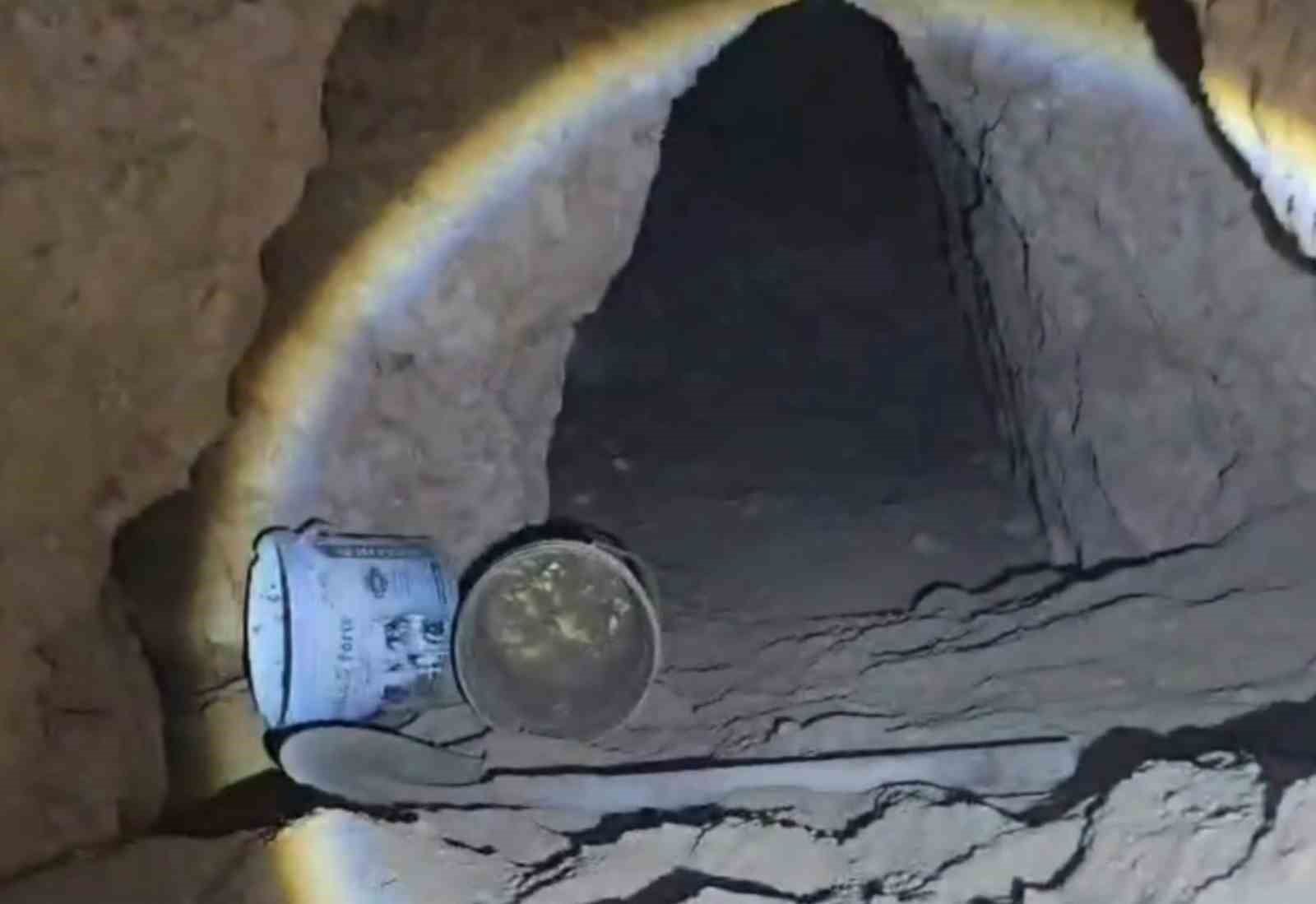 Defineciler kazdıkları t&uuml;nelde su&ccedil;&uuml;st&uuml; yakalandı
