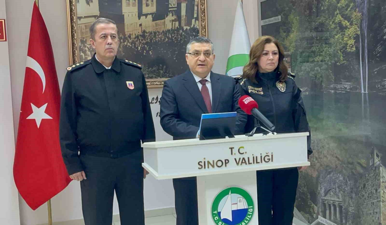 Sinop’ta Ocak ayında 610 asayiş olayı yaşandı, 29 konaklama tesisi mühürlendi