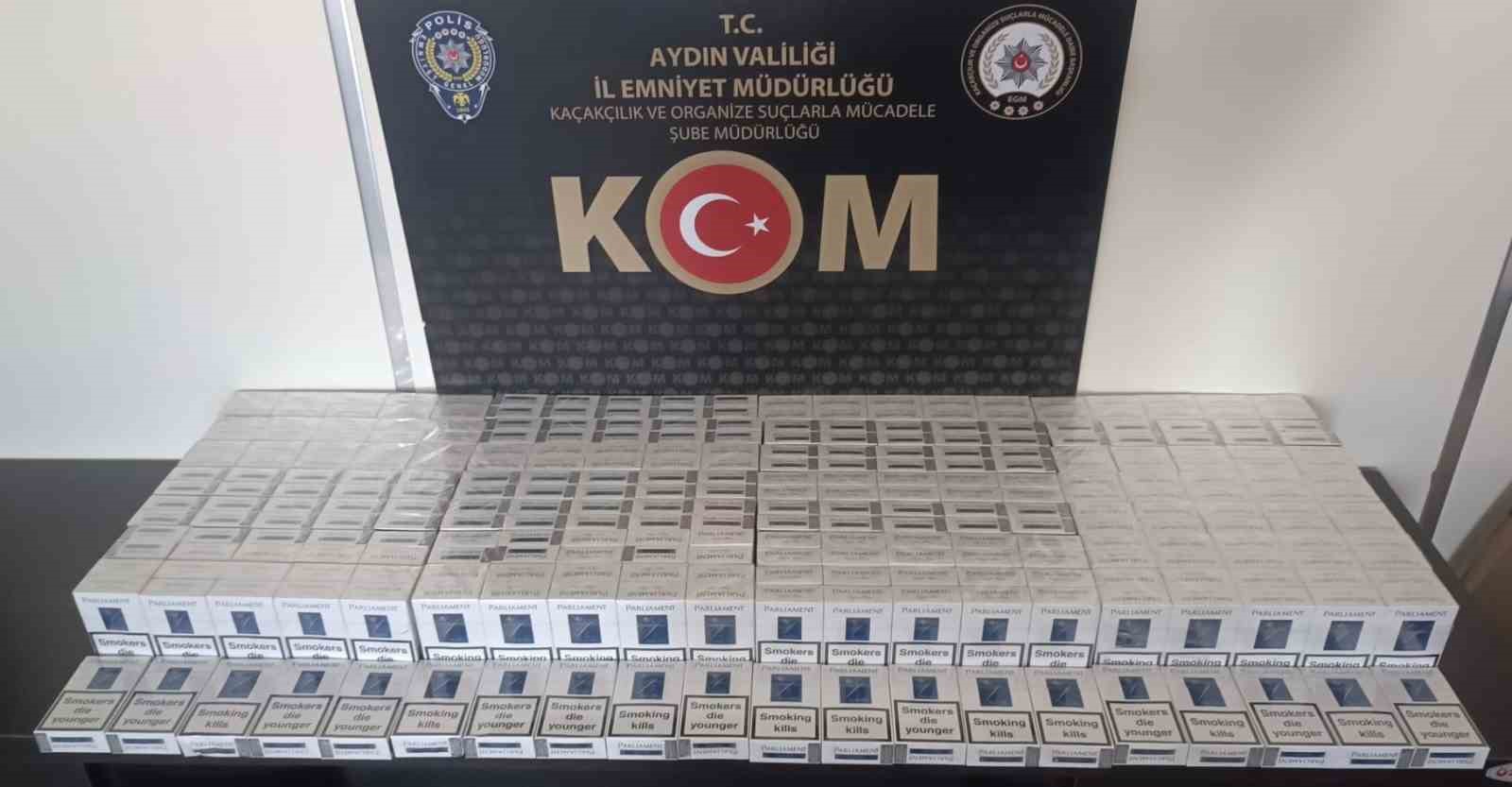 Aydın’da kaçak sigara operasyonu
