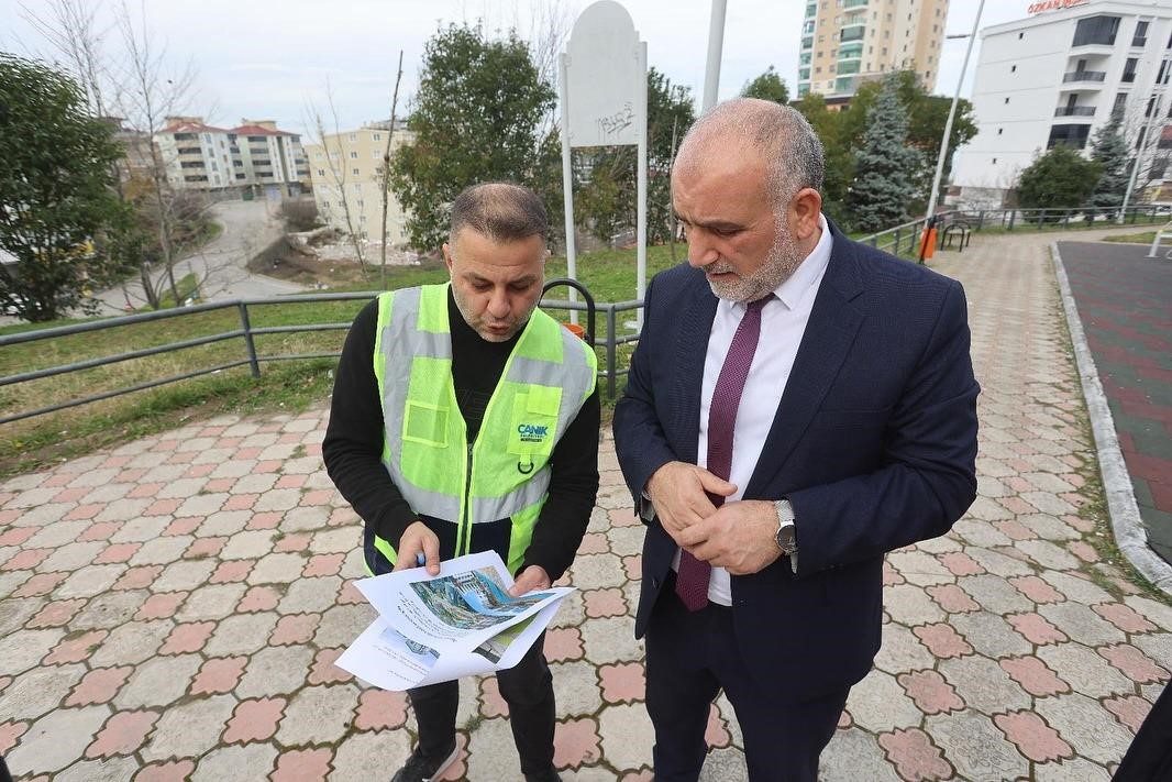 Canik’in park ve sokaklarına modern dokunuş