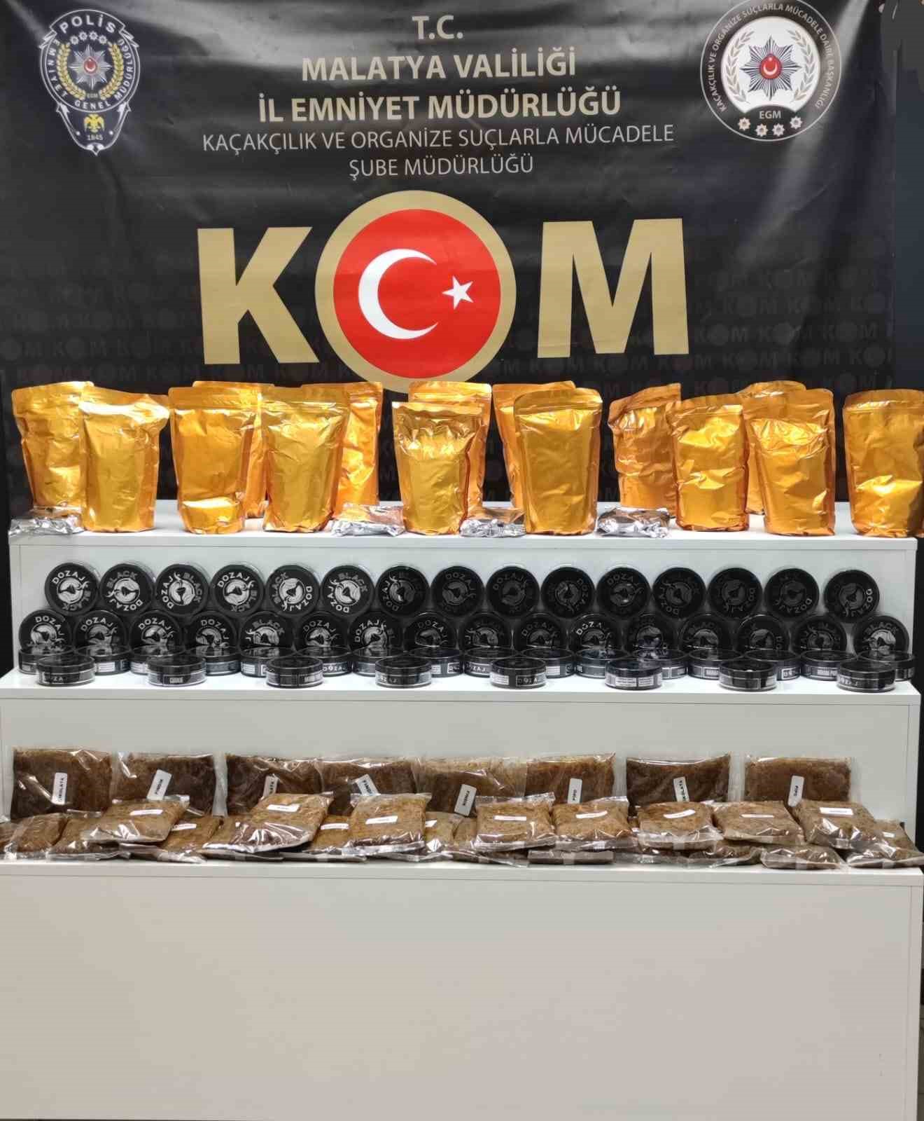 Malatya&rsquo;da ka&ccedil;ak&ccedil;ılık operasyonu: &ccedil;ok sayıda ka&ccedil;ak &uuml;r&uuml;n ele ge&ccedil;irildi
