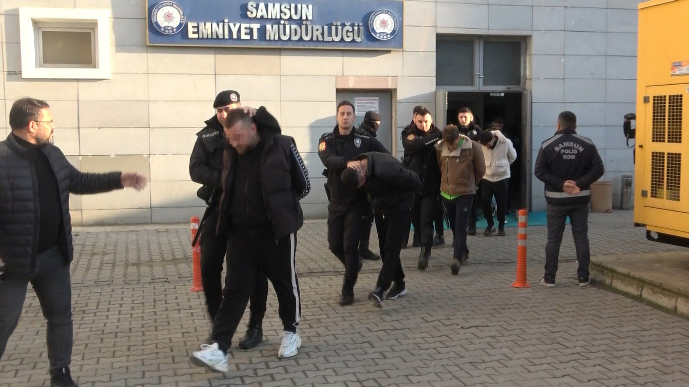 Samsun merkezli suç örgütü operasyonunda 37 kişi adliyeye sevk edildi