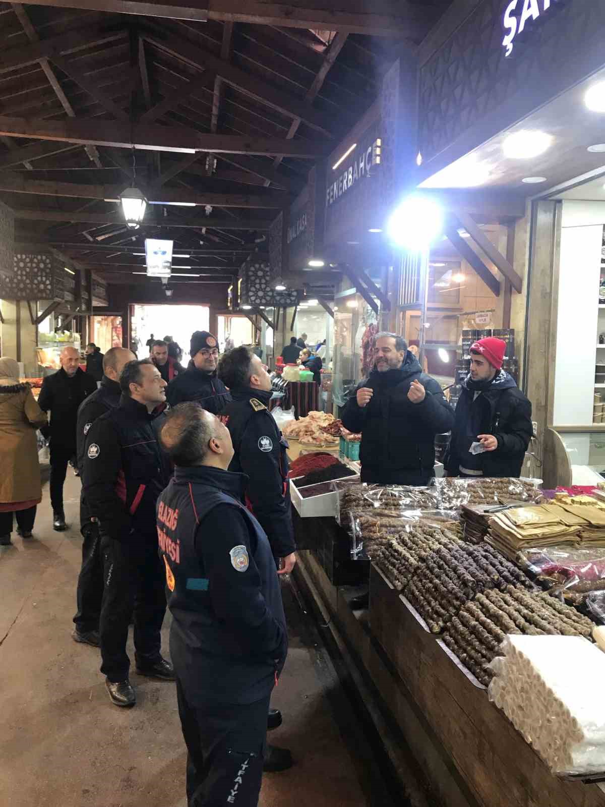 Elazığ’da itfaiye ekiplerinden denetim