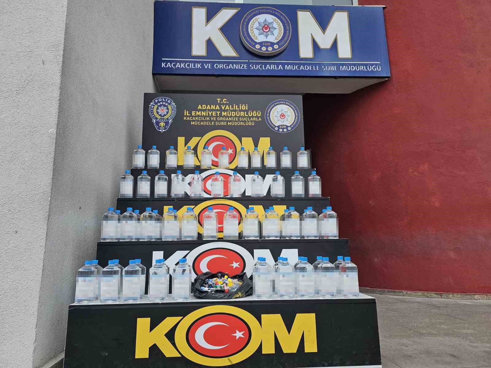 Adana’da kaçak içki operasyonu