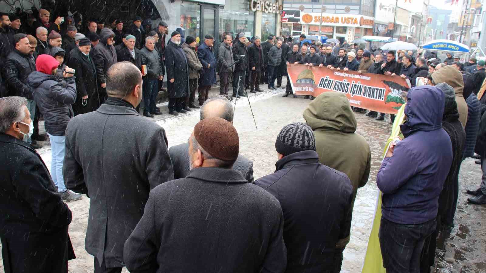 Ağrı&rsquo;dan İsrail ve ABD&rsquo;ye sert tepki
