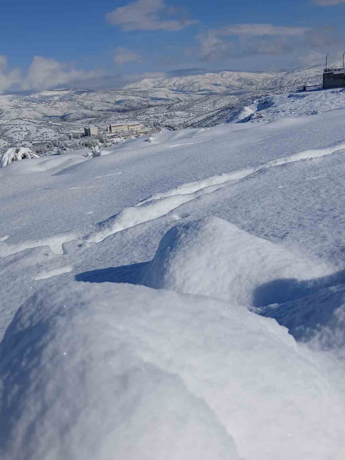 P&uuml;t&uuml;rge&rsquo;de kar manzaraları
