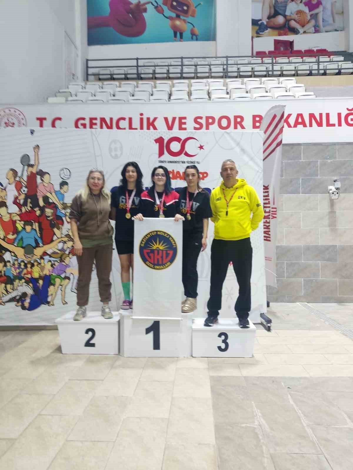 Şampiyonlar yine Gaziantep Kolej Vakfı’ndan çıktı