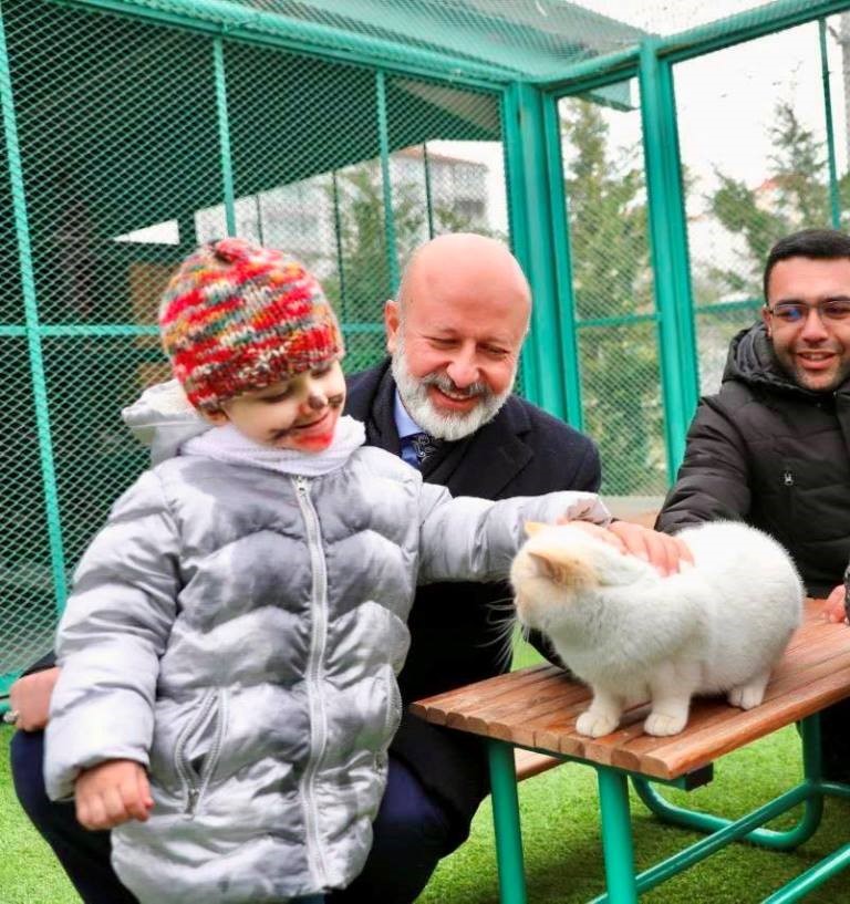 Kayseri’de ilk olan Küçük Dostlar Kedi Kasabası’na rekor ziyaret