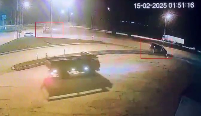 Milletvekili Yurdunuseven’in yaralandığı kaza güvenlik kamerasında