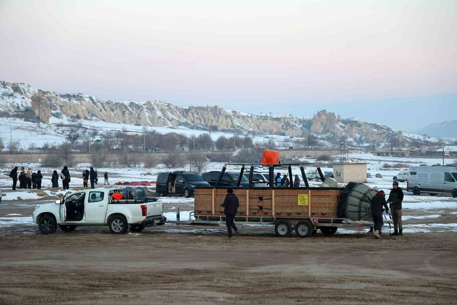 Kapadokya görsel şölene hasret kaldı