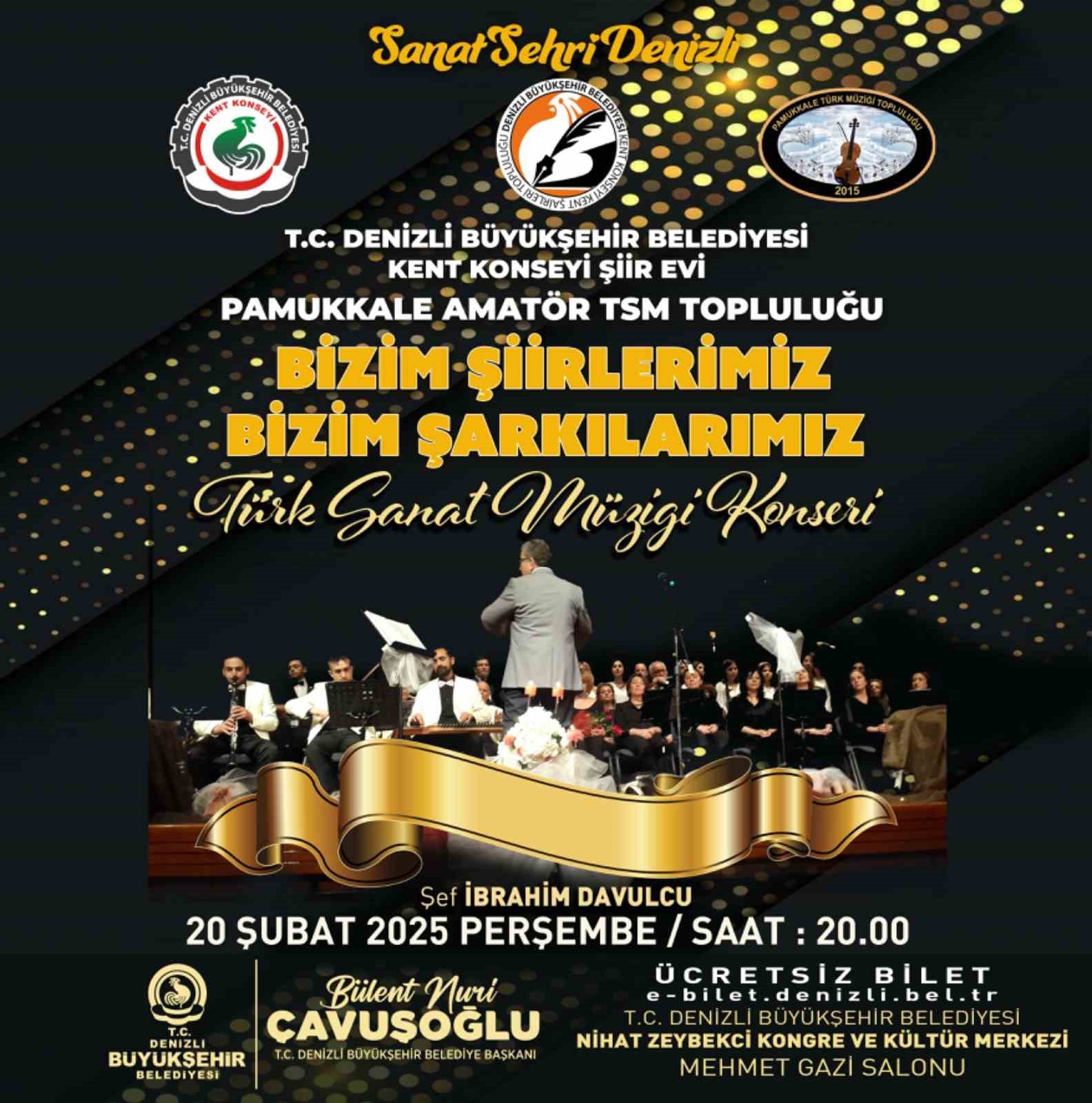 Denizli’de Türk Sanat Müziği rüzgarı esecek