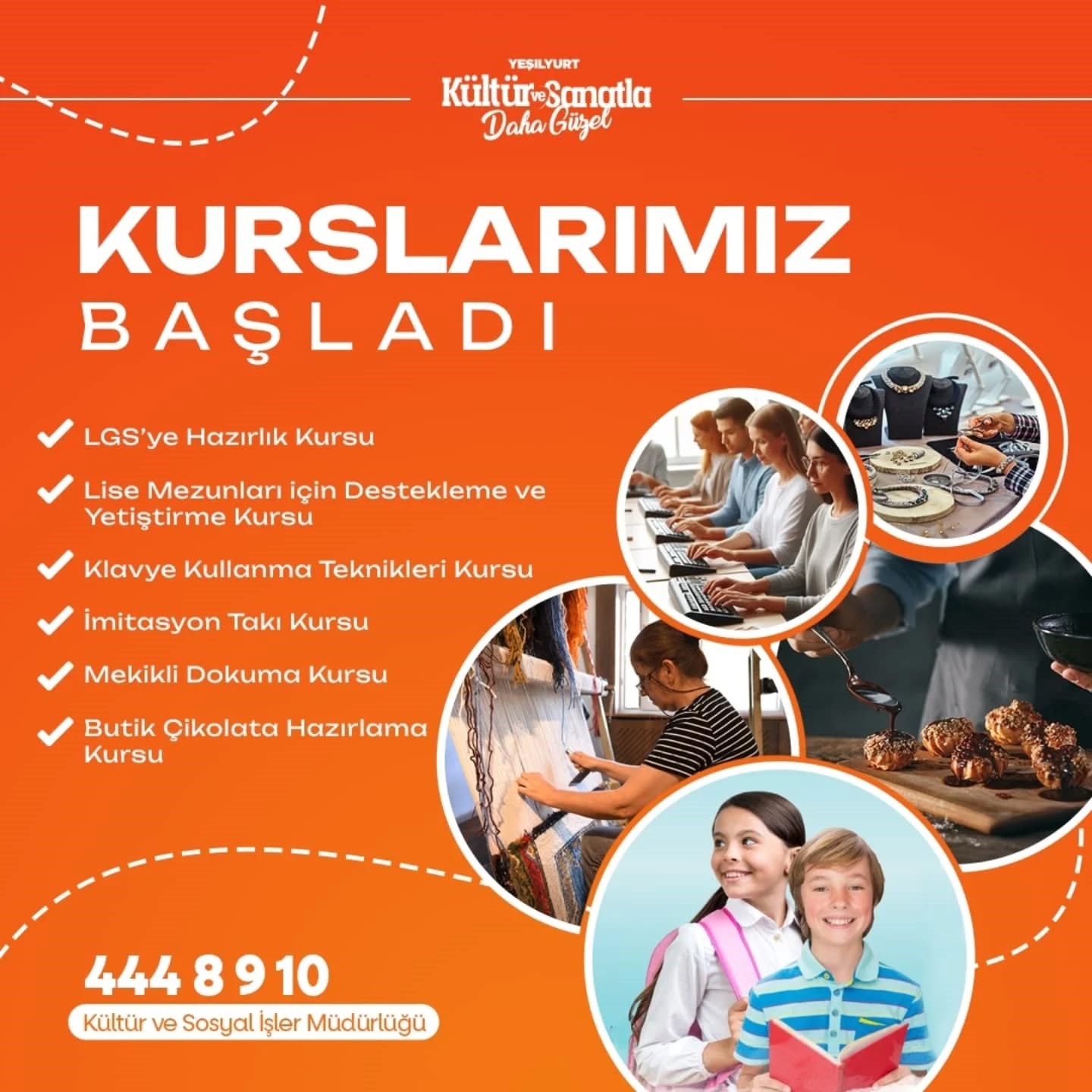 Yeşilyurt Belediyesi yeni meslek edindirme kursları açtı