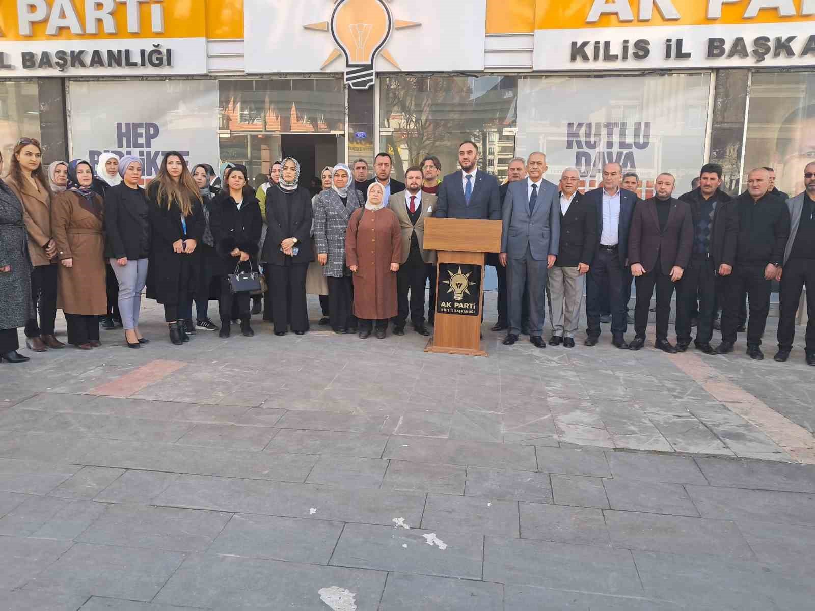 Kilis AK Parti Merkez İl&ccedil;e Başkanı Yeğin, a&ccedil;ıklamalarda bulundu
