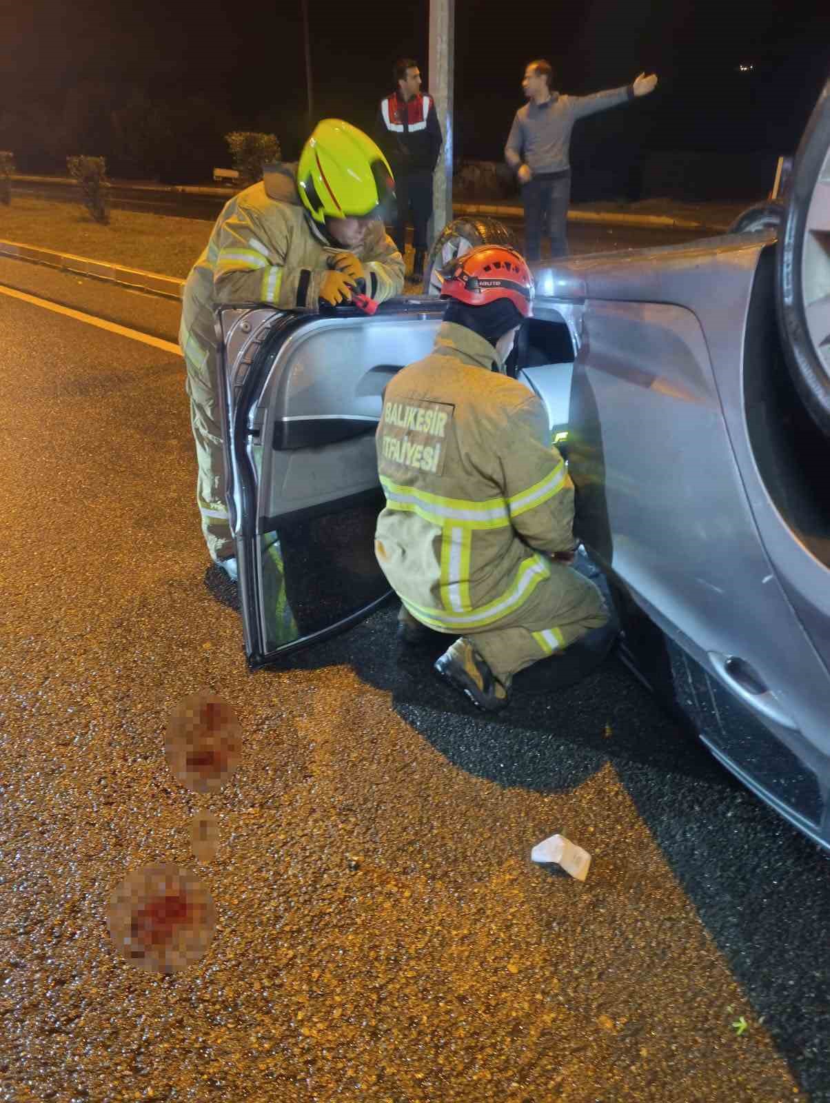 Edremit&rsquo;te trafik kazası: 1 yaralı
