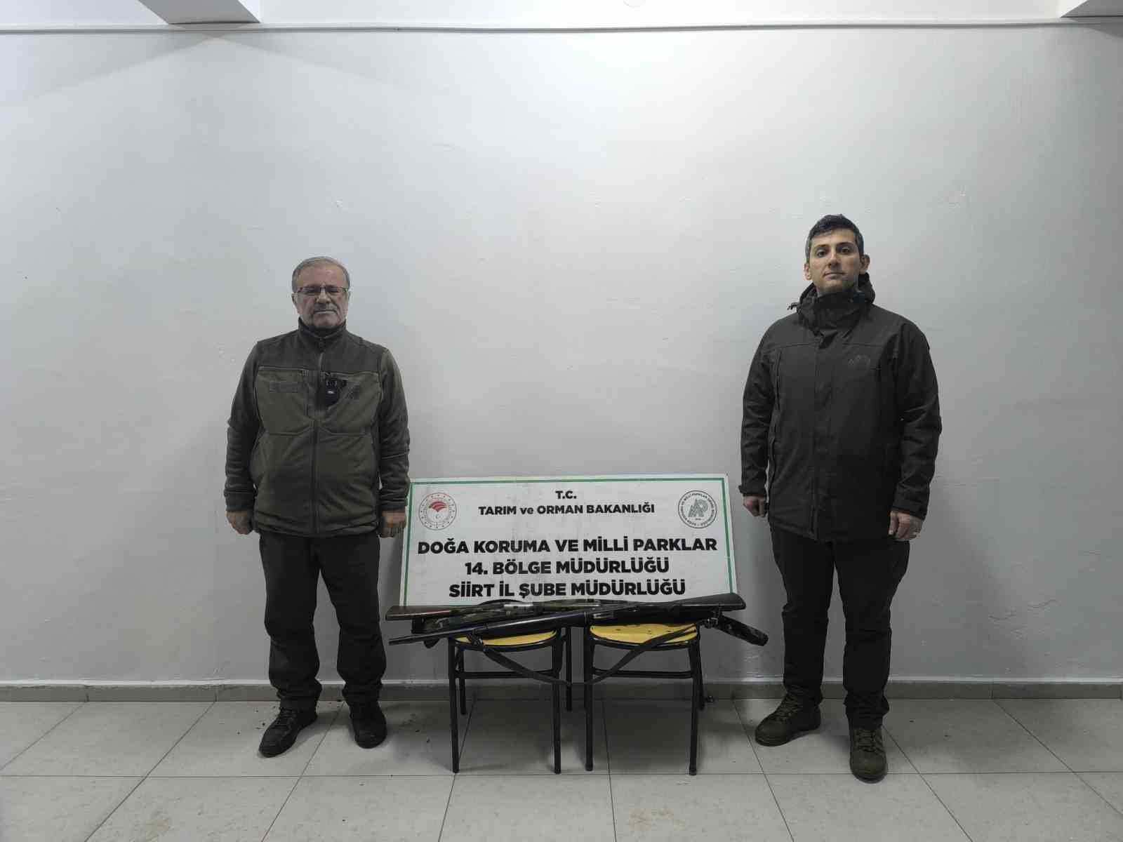 Siirt’te kaçak ava 23 bin lira ceza