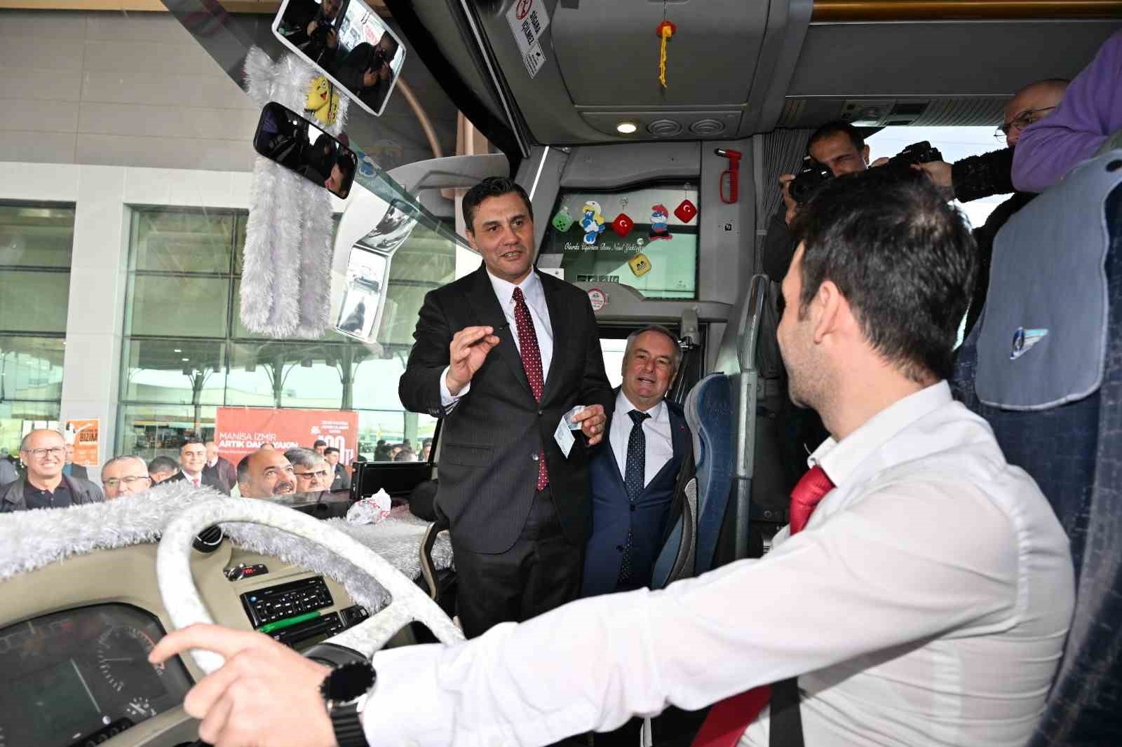 Başkan Zeyrek söz verdi Manisa - İzmir arası 100 TL’ye indi