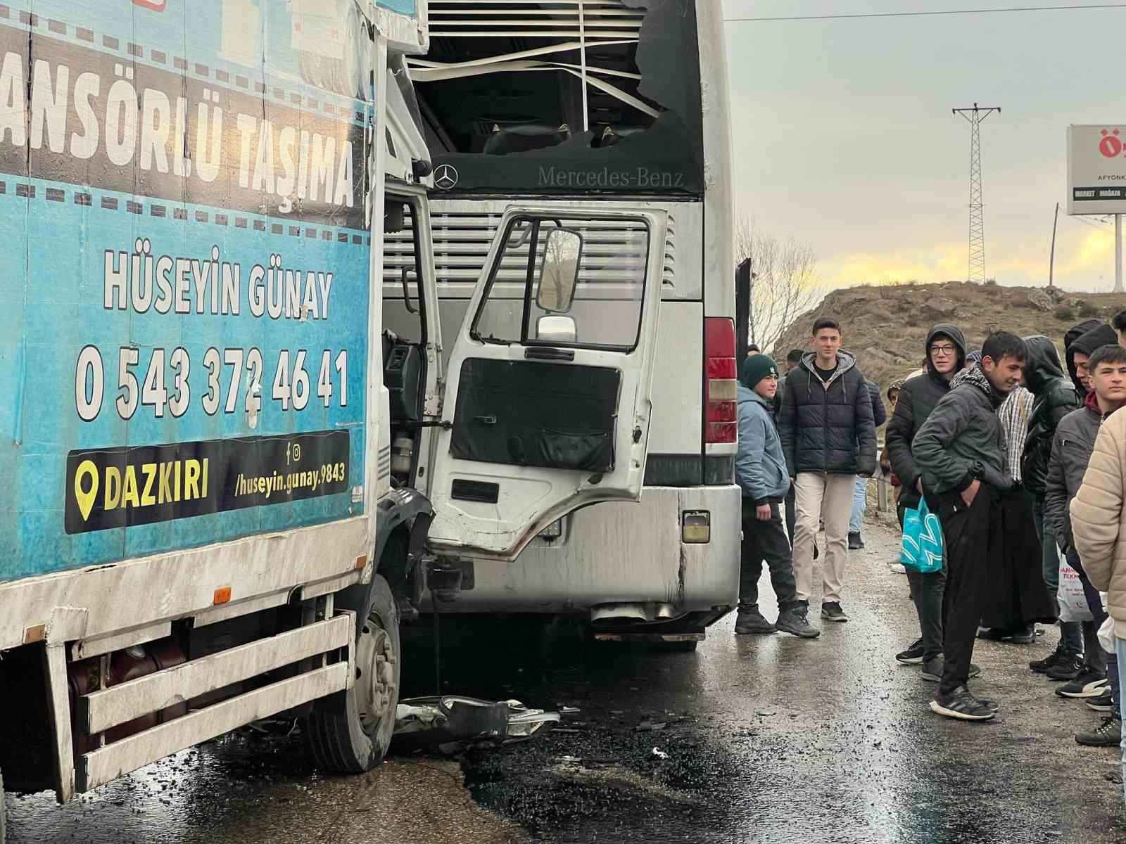 Afyonkarahisar’da otobüs kazası
