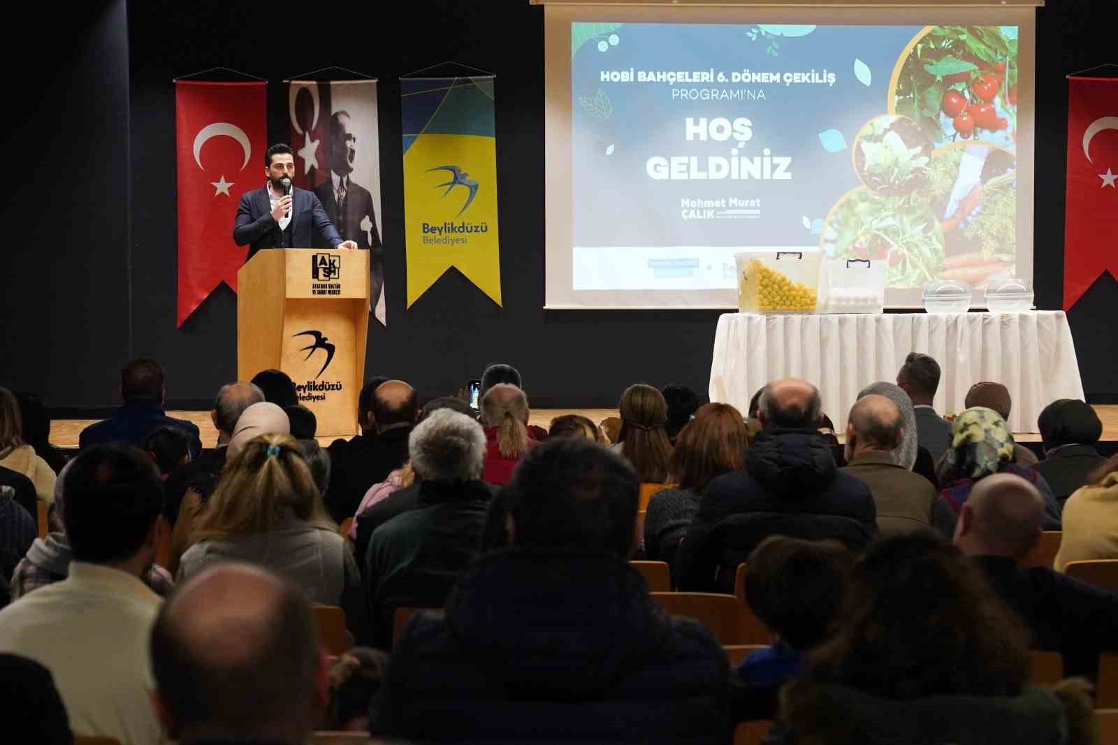 Beylikdüzü hobi bahçeleri’nin 6’ncı dönem kurası çekildi