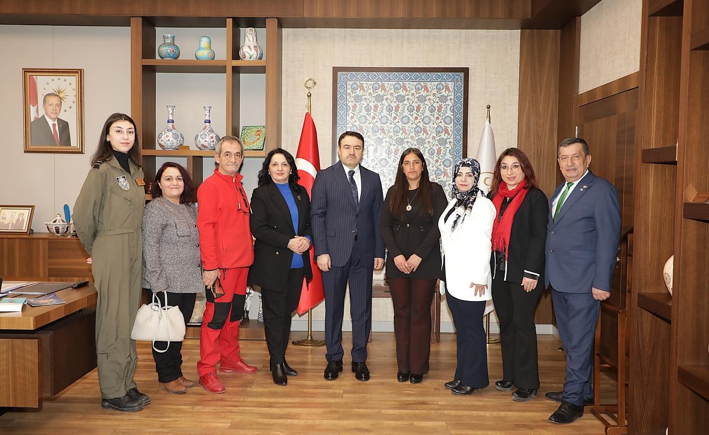 Türk Hava Kurumu’ndan Vali Musa Işın’a 100’üncü yıl ziyareti