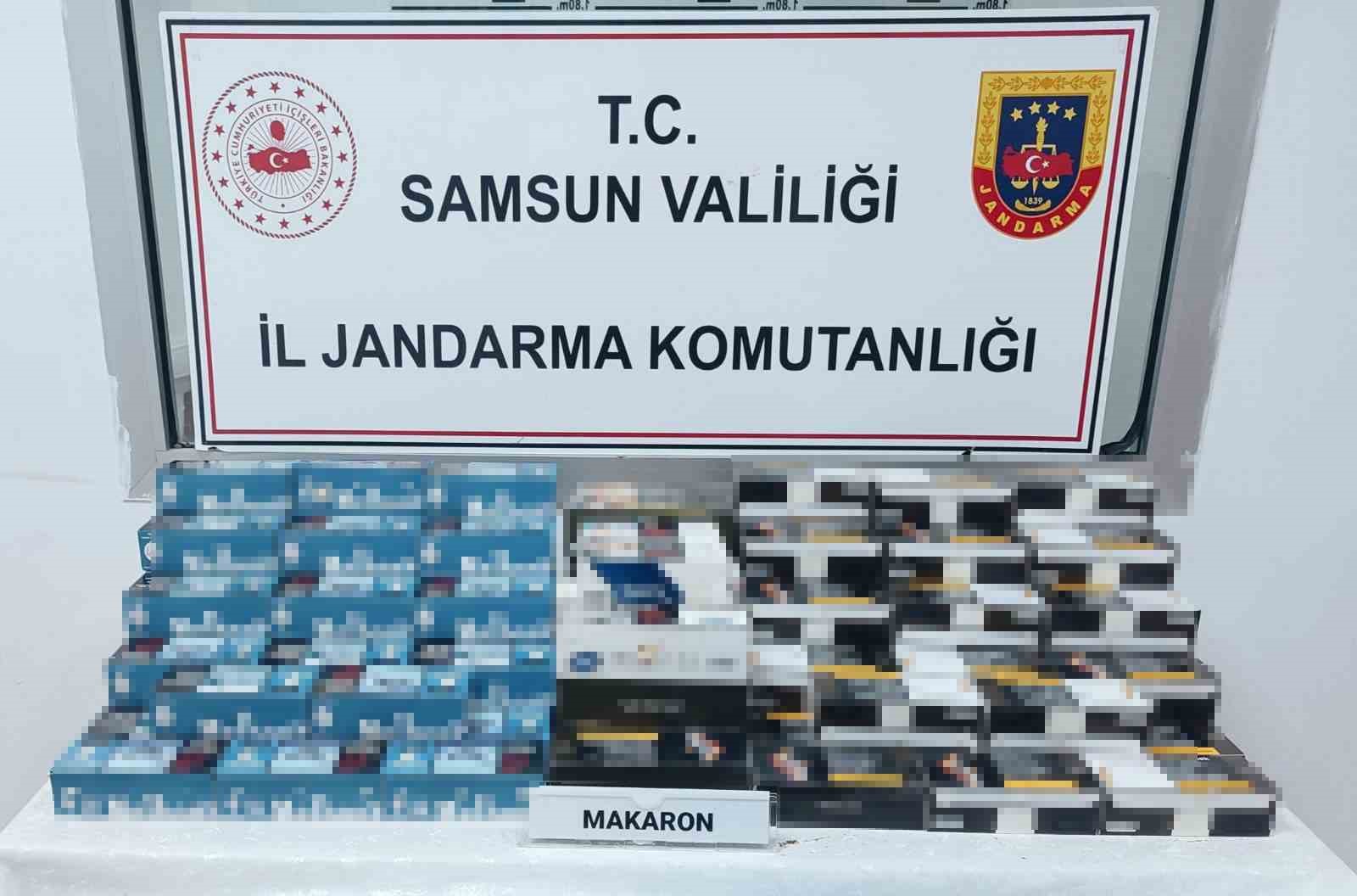 Samsun’da 28 bin bandrolsüz makaron ele geçirildi