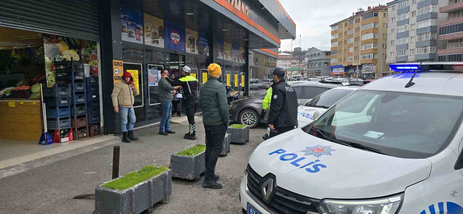 Ereğli’de market ve mağazalara trafik denetimi; cezai işlem uygulandı