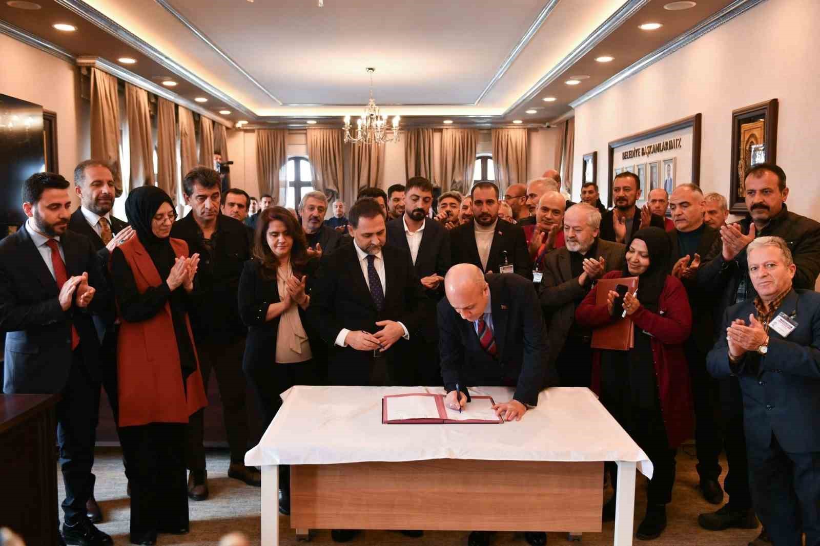 Yakutiye’de sözleşme sevinci
