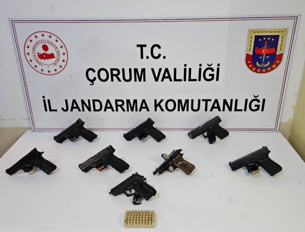 Çorum’da yasa dışı silah ticareti yapan 1 şüpheli tutuklandı