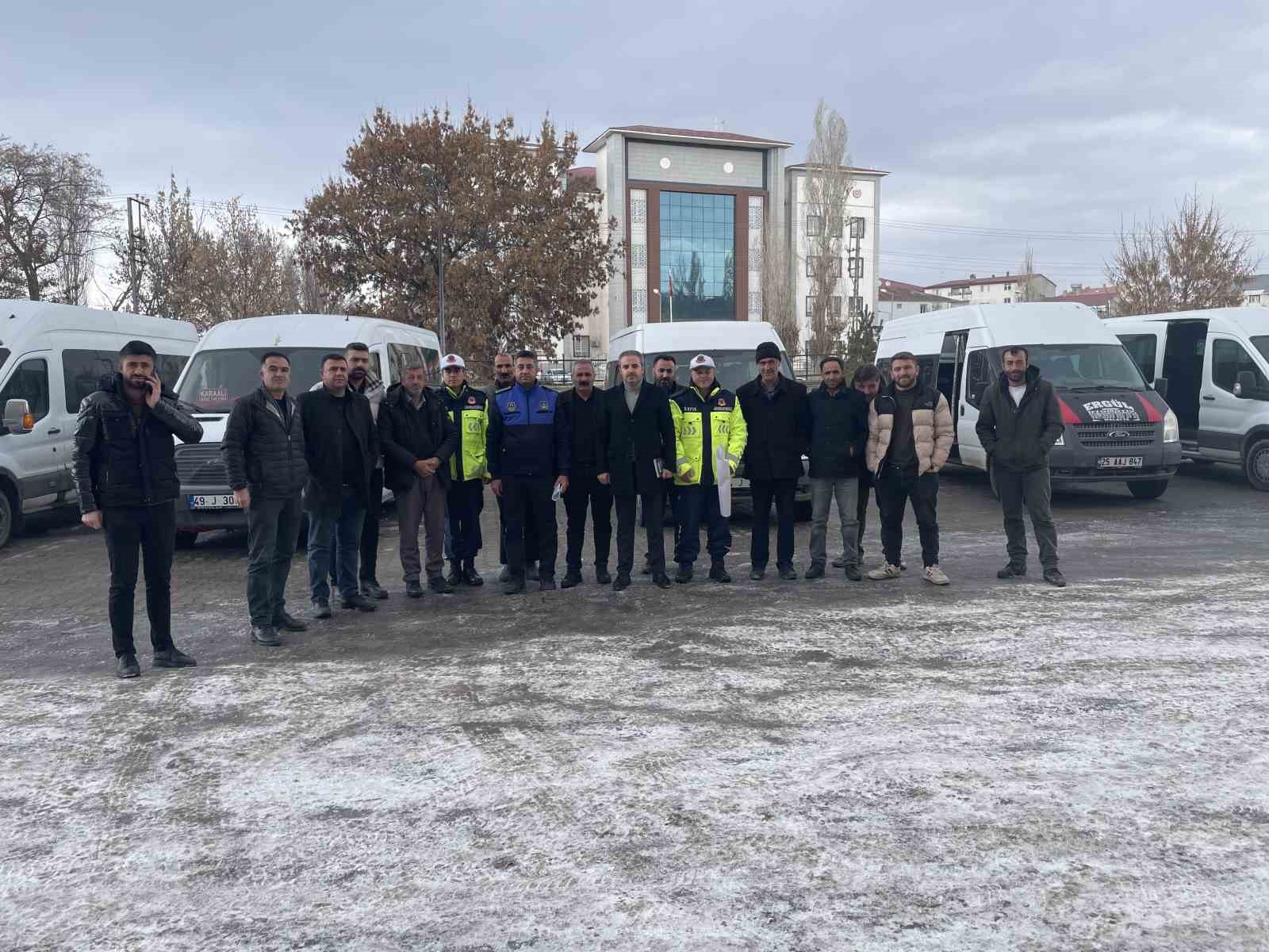 Malazgirt’te servis araçlarına sıkı denetim