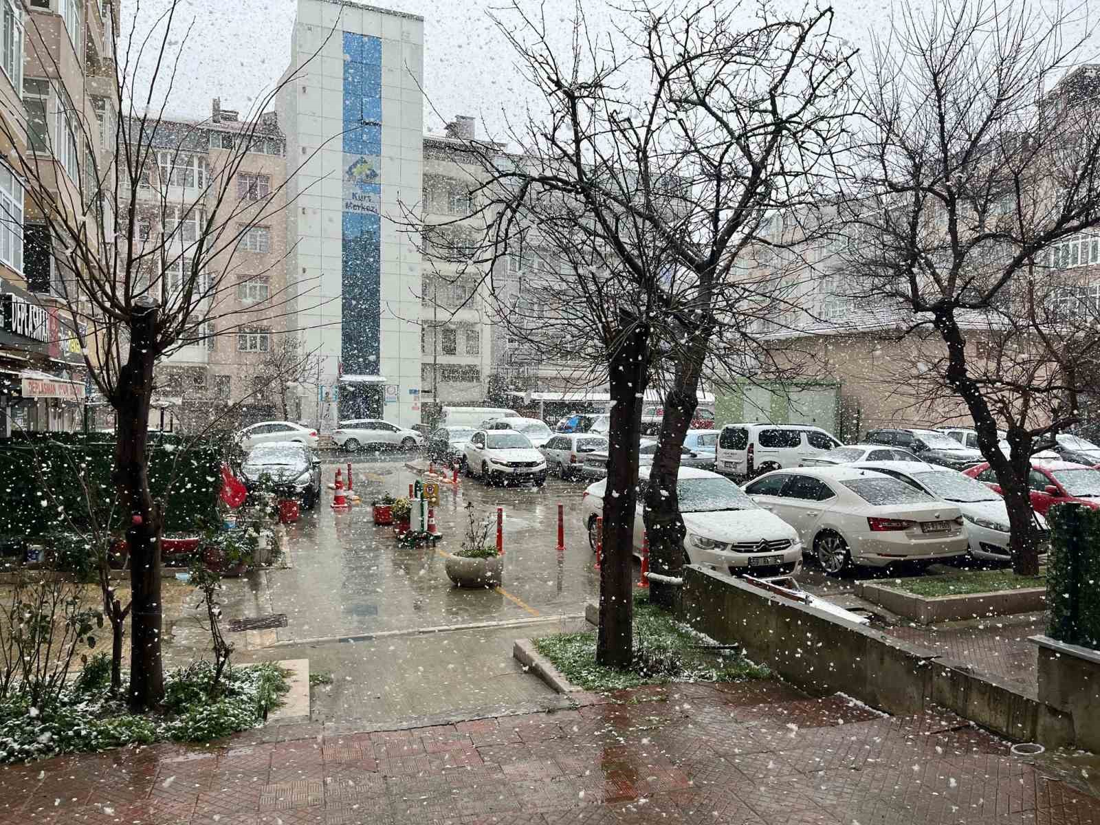 Lapa lapa kar yağışı başladı
