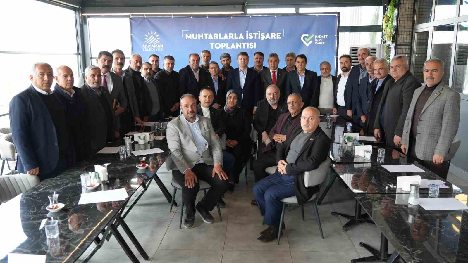 Başkan Tutdere, muhtarlarla istişare toplantısında bir araya geldi