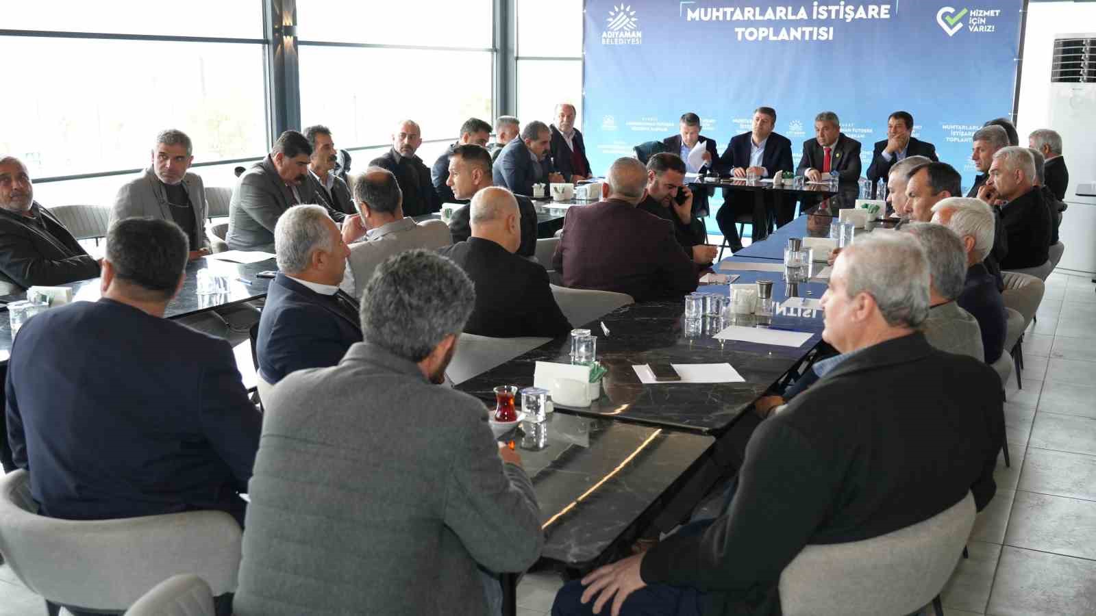 Başkan Tutdere, muhtarlarla istişare toplantısında bir araya geldi
