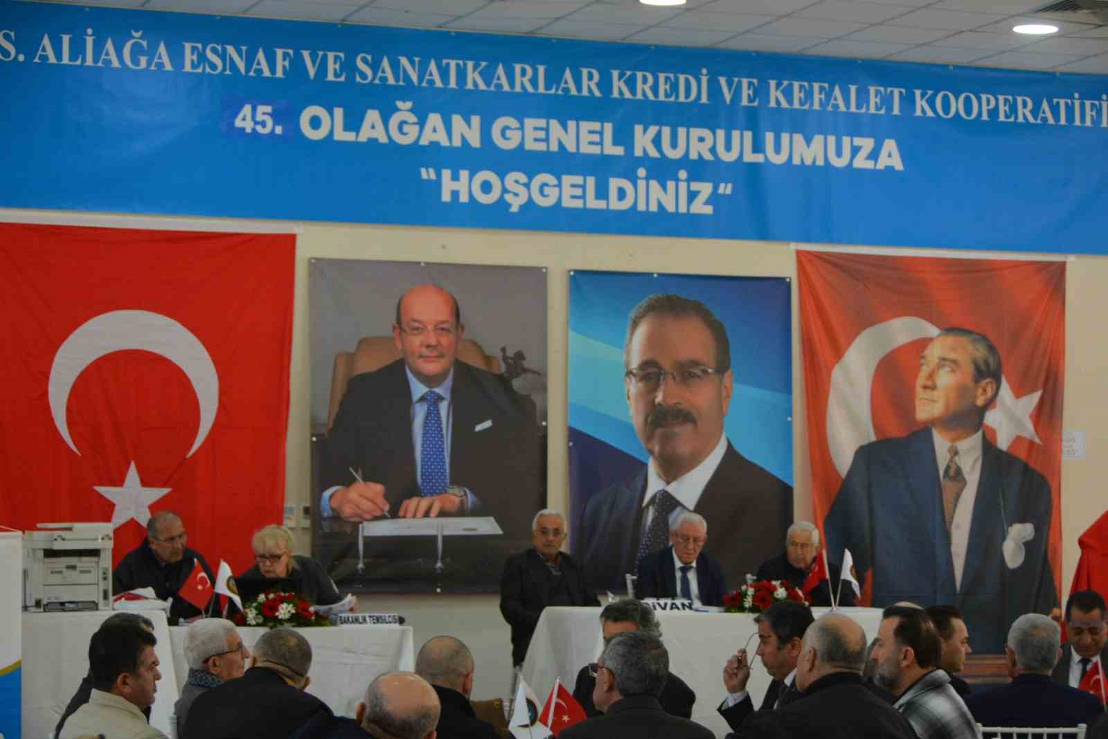 Aliağa Esnaf ve Sanatkarlar Kredi ve Kefalet Kooperatifi birleştirilmiş olağan genel kurul toplantısı yapıldı