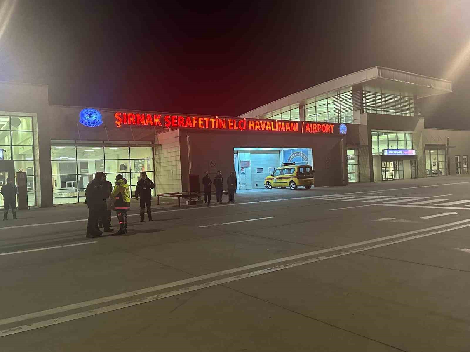 İstanbul-Şırnak seferleri hava muhalefetine takıldı