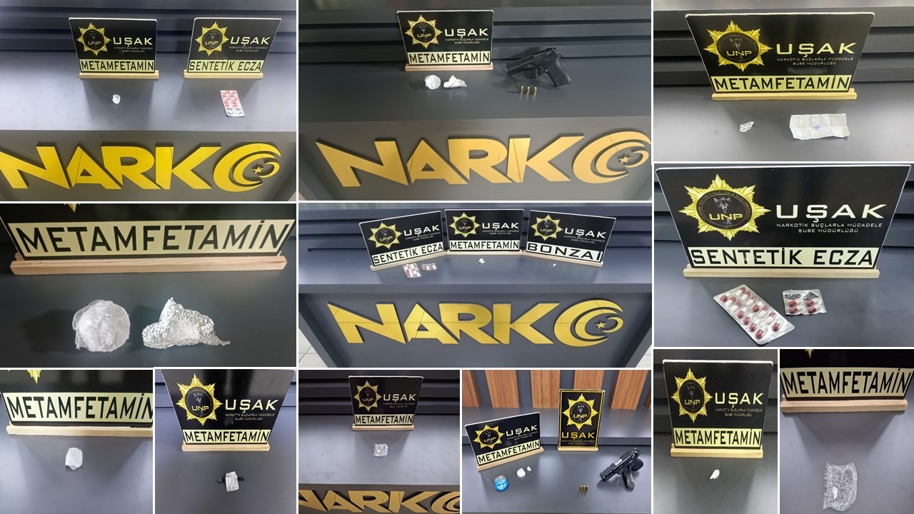 Uşak&rsquo;ta 5 uyuşturucu satıcısı tutuklandı
