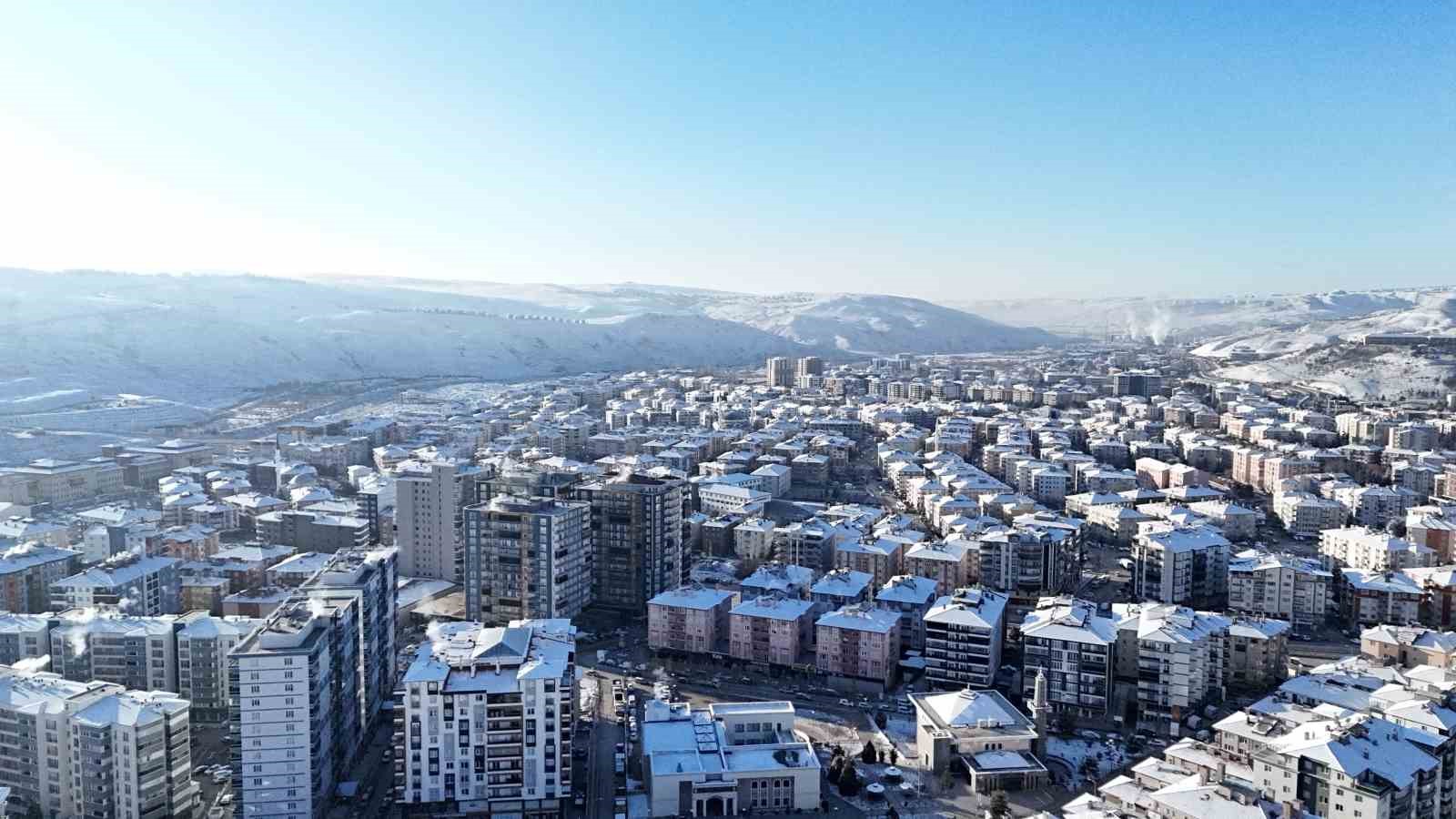 &Ccedil;ankırı&rsquo;da kar manzarası dronla havadan g&ouml;r&uuml;nt&uuml;lendi
