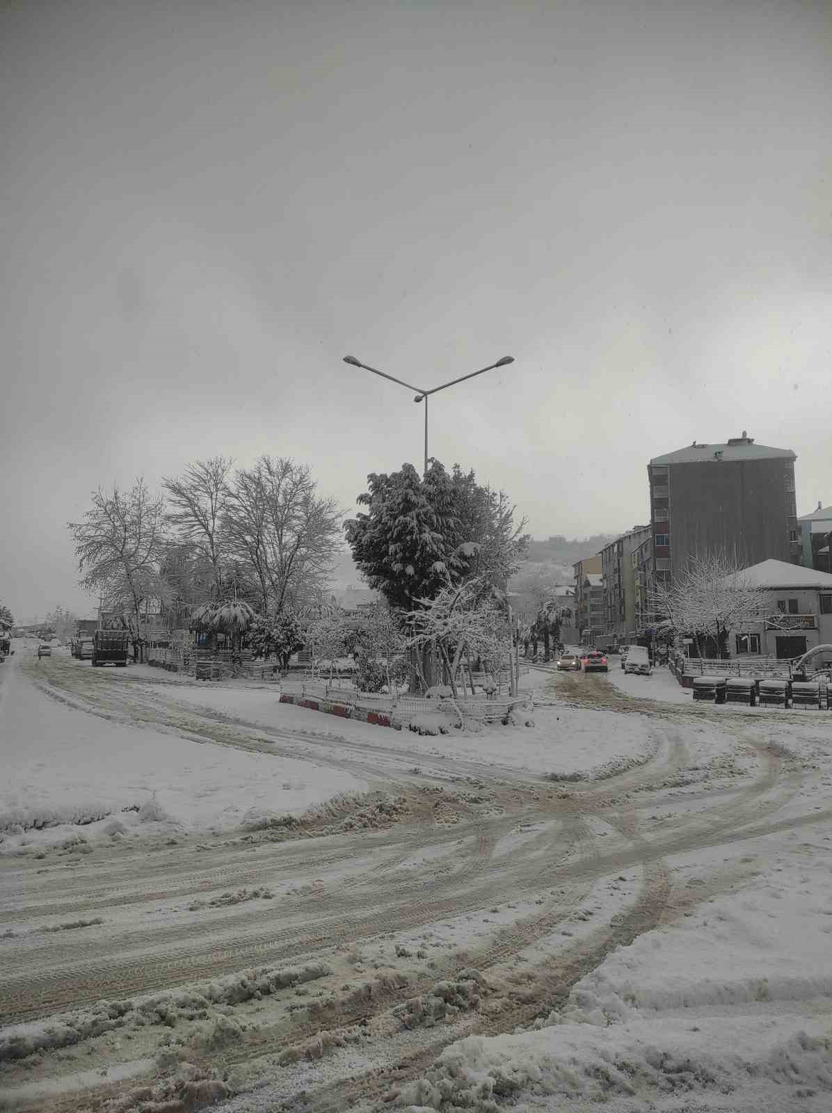 T&uuml;rkeli karla uyandı, okullar tatil edildi
