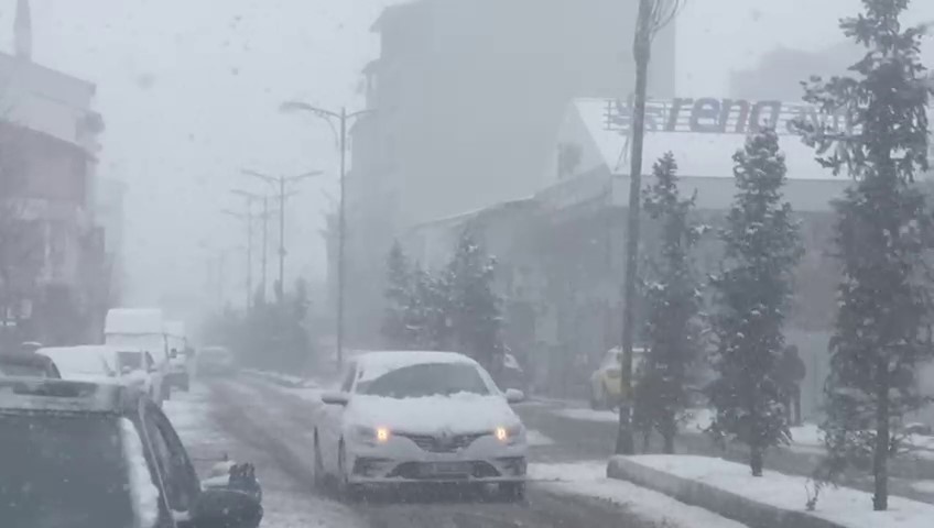 Kar Patnos’u beyaza bürüdü