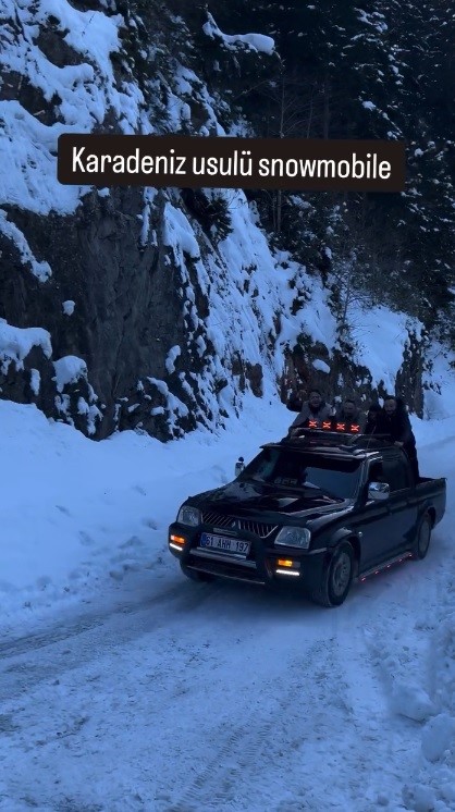 Karadeniz usulü snowmobile