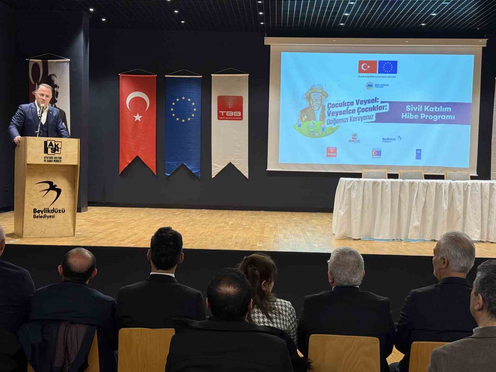 Beylikdüzü’nde "Çocukça Veysel, Veyselce Çocuklar: Doğamızı Koruyoruz" proje tanıtımı yapıldı